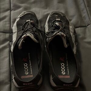 Ecco Men's Black and Gray Athletic Shoes